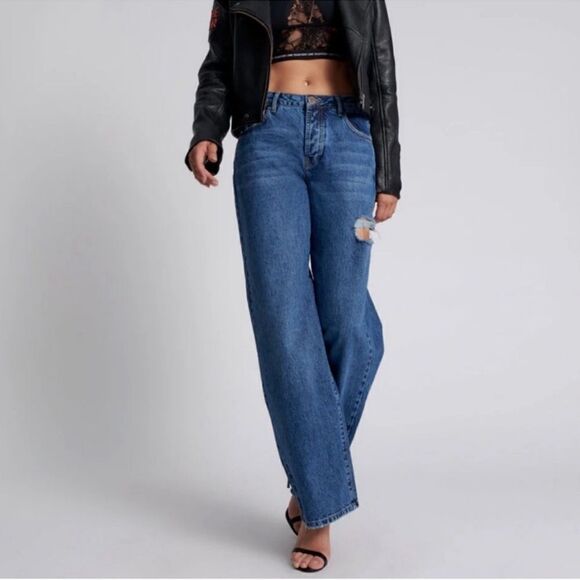 Revolve One Teaspoon Blue Mid Waist Wide Leg Jackson
Jeans(Size 28) - Picture 2 of 12